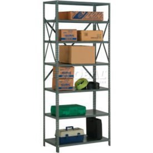 Global Equipment Steel Shelving 20 Ga 48"Wx24"Dx85"H Open Clip Style 7 Shelf 234350A